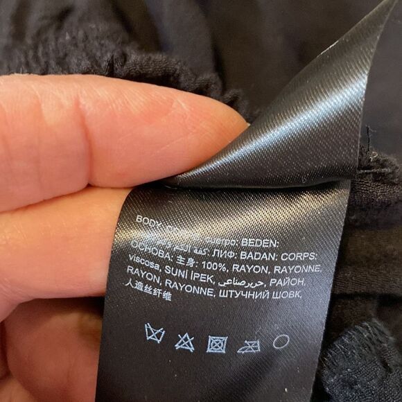 Bebe Pants Black Casual Pants with Elastic Waist and Ankles Size XS - Picture 8 of 8